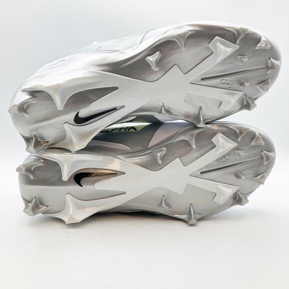 Nike Mens Alpha Menace 4 Pro Molded Football Cleats Size 11 White Black NWOB - Picture 9 of 10